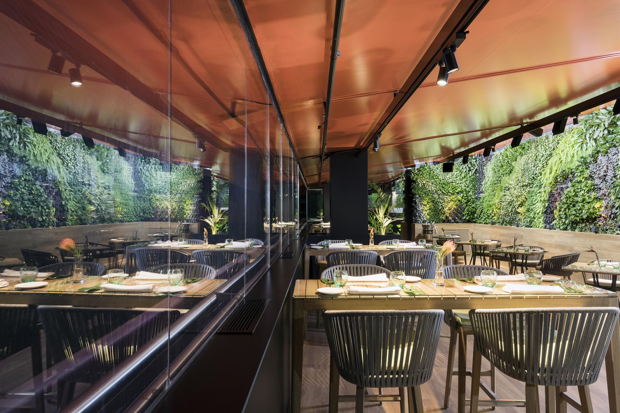 Hotel Puerta America Madrid Esterno foto Interior of the restaurant